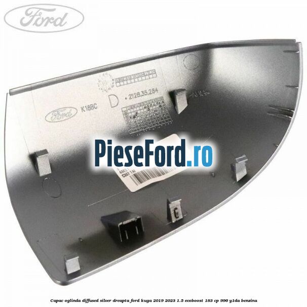 Capac oglinda diffused silver dreapta Ford Kuga 2019-2023 1.5 EcoBoost 183 cp 996, Y1DA benzina