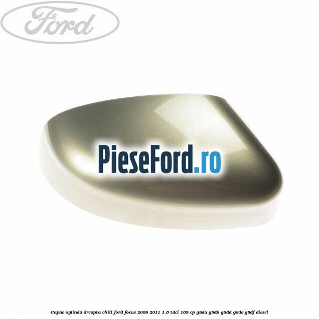 Capac oglinda dreapta chill Ford Focus 2008-2011 1.6 TDCi 109 cp G8DA, G8DB, G8DD, G8DE, G8DF diesel
