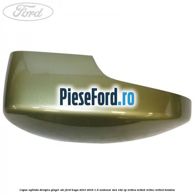 Capac oglinda dreapta ginger ale Ford Kuga 2013-2016 1.5 EcoBoost 4x4 182 cp M9MA, M9MB, M9MC, M9MD benzina