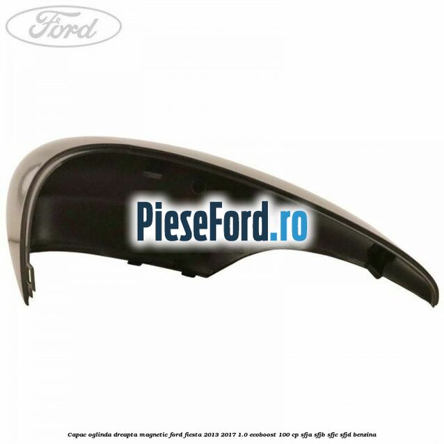 Capac oglinda dreapta magnetic Ford Fiesta 2013-2017 1.0 EcoBoost 100 cp SFJA, SFJB, SFJC, SFJD benzina