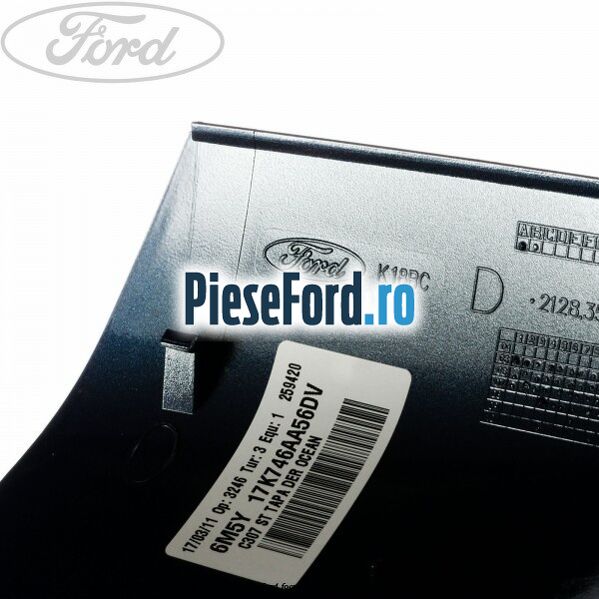 Capac oglinda dreapta ocean blue metallic Ford Focus 2004-2007 2.0 145 cp AODA, AODB, AODE, SYDA benzina