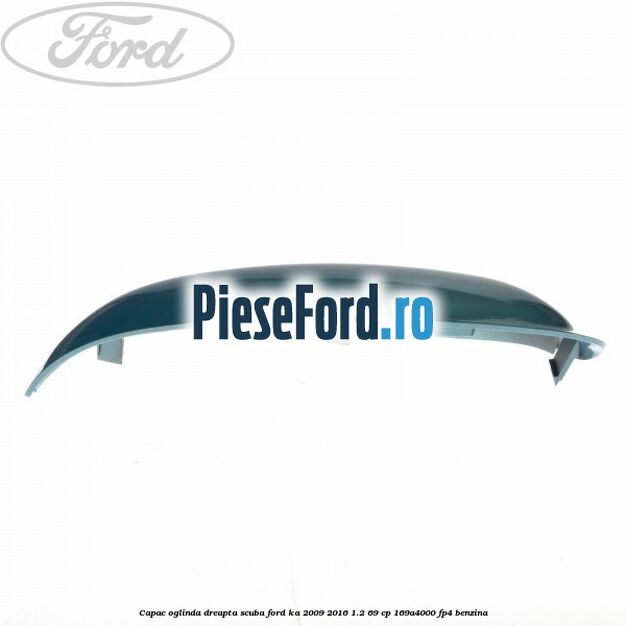 Capac oglinda dreapta scuba Ford Ka 2009-2016 1.2 69 cp 169A4000, FP4 benzina