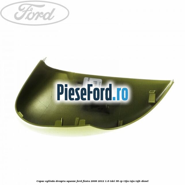 Capac oglinda dreapta squeeze Ford Fiesta 2008-2012 1.6 TDCi 95 cp T3JA, TZJA, TZJB diesel