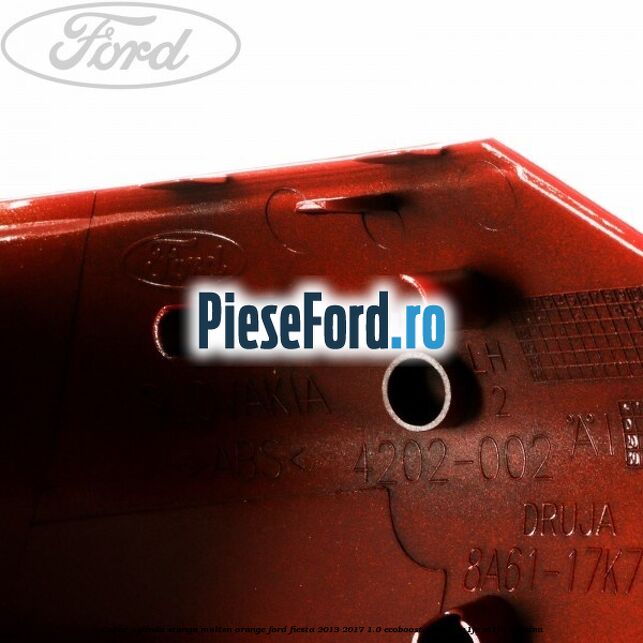 Capac oglinda stanga molten orange Ford Fiesta 2013-2017 1.0 EcoBoost 125 cp M1JE, M1JH benzina