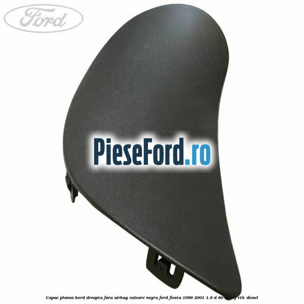 Capac plansa bord dreapta fara airbag culoare negru Ford Fiesta 1996-2001 1.8 D 60 cp RTJ, RTK diesel