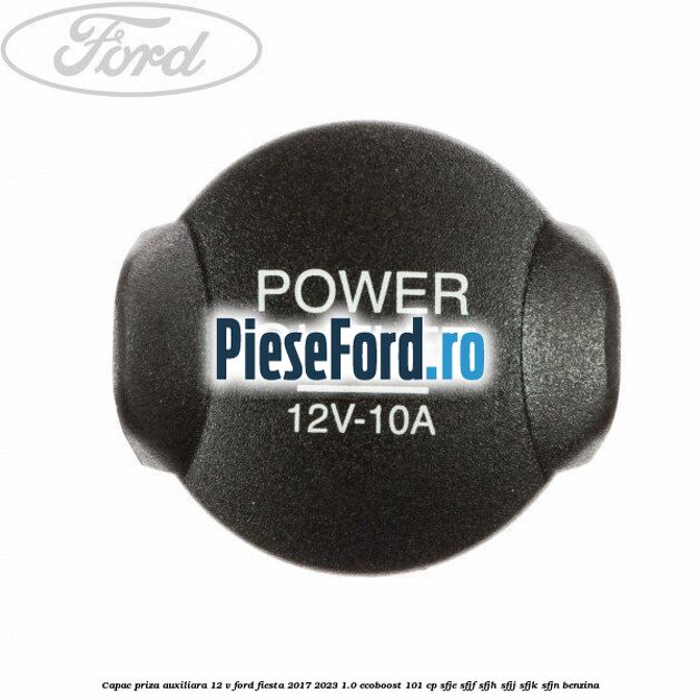 Capac priza auxiliara 12 V Ford Fiesta 2017-2023 1.0 EcoBoost 101 cp