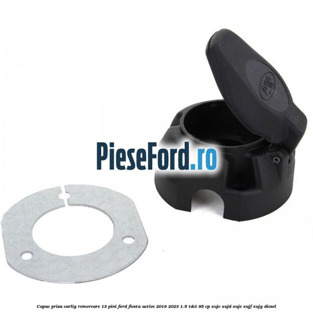 Capac priza carlig remorcare 13 pini Ford Fiesta Active 2018-2023 1.5 TDCi 85 cp XUJC, XUJD, XUJE, XUJF, XUJG diesel