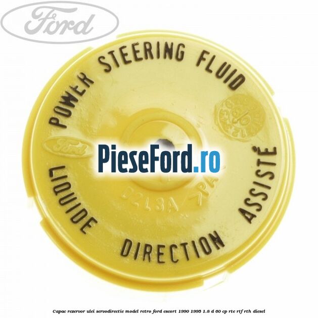 Capac rezervor ulei servodirectie model retro Ford Escort 1990-1995 1.8 D 60 cp RTE, RTF, RTH diesel