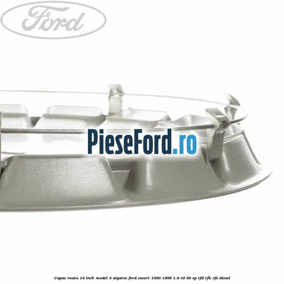 Capac roata 14 inch model 3 Algarve Ford Escort 1990-1995 1.8 TD 90 cp Capac roata 14 inch model 3 Algarve Ford Escort 1990-1995 1.8 TD 90 cp RFD, RFK, RFS diesel