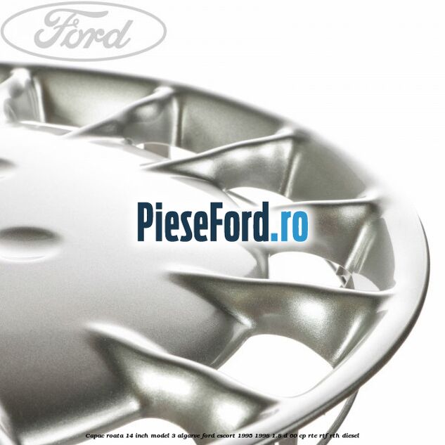 Capac roata 14 inch model 3 Algarve Ford Escort 1995-1998 1.8 D 60 cp RTE, RTF, RTH diesel
