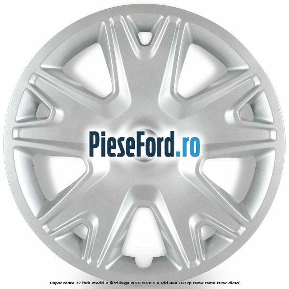 Capac roata 17 inch model 2 Ford Kuga 2013-2016 2.0 TDCi 4x4 180 cp T8MA, T8MB, T8MC diesel