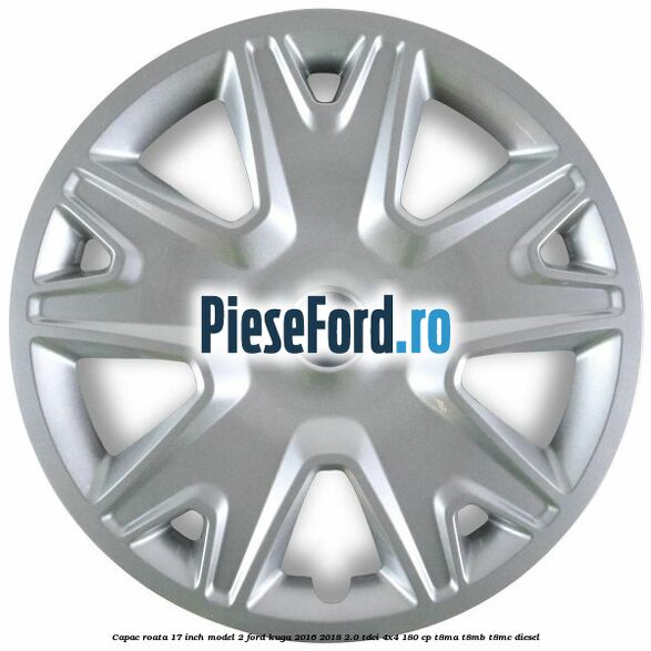 Capac roata 17 inch model 2 Ford Kuga 2016-2018 2.0 TDCi 4x4 180 cp T8MA, T8MB, T8MC diesel