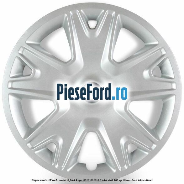 Capac roata 17 inch model 2 Ford Kuga 2016-2018 2.0 TDCi 4x4 180 cp T8MA, T8MB, T8MC diesel