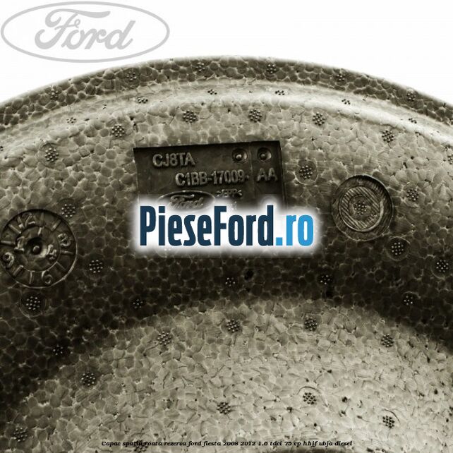 Capac spatiu roata rezerva Ford Fiesta 2008-2012 1.6 TDCi 75 cp HHJF, UBJA diesel