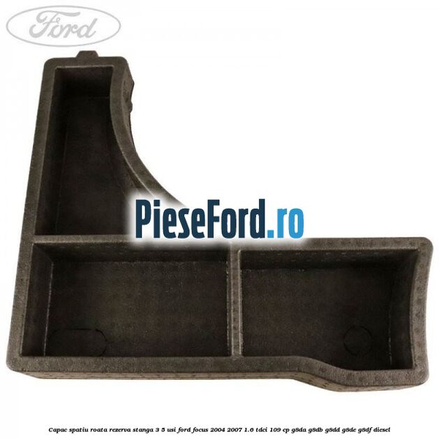 Capac spatiu roata rezerva stanga 3/5 usi Ford Focus 2004-2007 1.6 TDCi 109 cp G8DA, G8DB, G8DD, G8DE, G8DF diesel