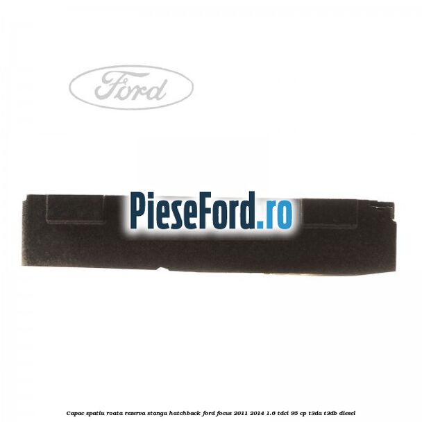 Capac spatiu roata rezerva stanga hatchback Ford Focus 2011-2014 1.6 TDCi 95 cp T3DA, T3DB diesel