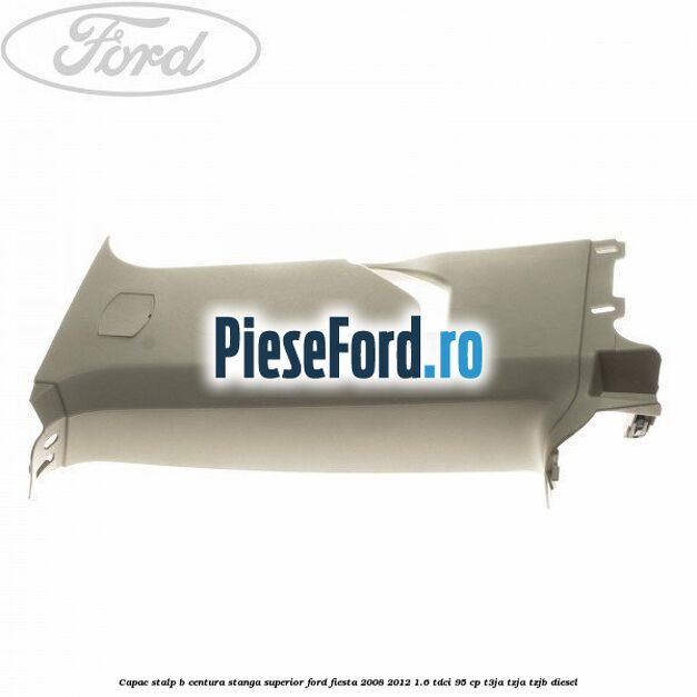 Capac stalp B centura stanga superior Ford Fiesta 2008-2012 1.6 TDCi 95 cp T3JA, TZJA, TZJB diesel