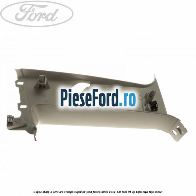 Capac stalp B centura stanga superior Ford Fiesta 2008-2012 1.6 TDCi 95 cp T3JA, TZJA, TZJB diesel