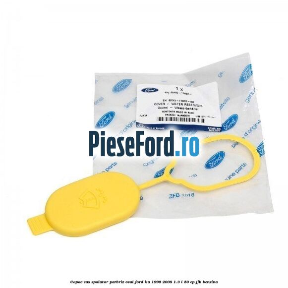 Capac vas spalator parbriz oval Ford Ka 1996-2008 1.3 i 50 cp JJB benzina