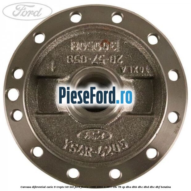 Carcasa diferential cutie 5 trepte B5/IB5 Ford Fiesta 1996-2001 1.25 i 16V 75 cp Carcasa diferential cutie 5 trepte B5/IB5 Ford Fiesta 1996-2001 1.25 i 16V 75 cp DHA, DHB, DHC, DHD, DHE, DHF benzina
