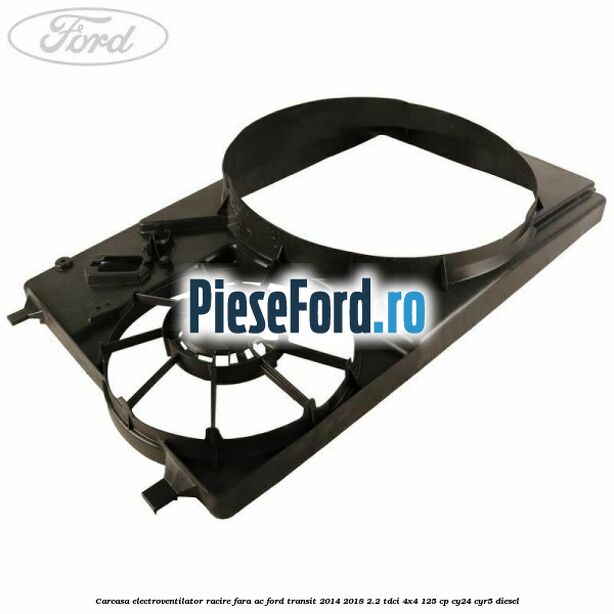 Carcasa electroventilator racire fara AC Ford Transit 2014-2018 2.2 TDCi 4x4 125 cp CY24, CYR5 diesel