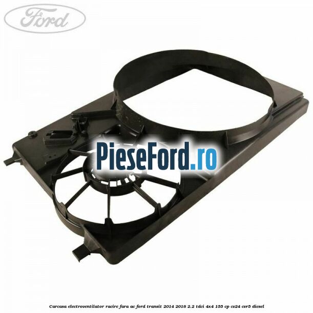 Carcasa electroventilator racire fara AC Ford Transit 2014-2018 2.2 TDCi 4x4 155 cp CV24, CVR5 diesel