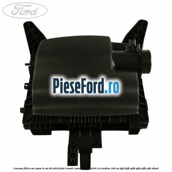 Carcasa filtru aer pana in an 05/2018 Ford Transit Custom 2014-2018 2.0 EcoBlue 105 cp BJFA, BJFB, YLF6, YLFA, YLFB, YLFS diesel