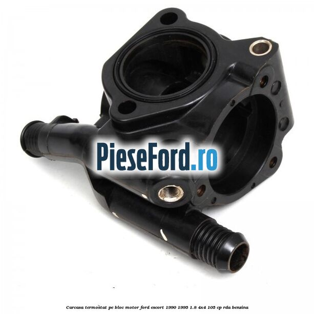 Carcasa termostat pe bloc motor Ford Escort 1990-1995 1.8 4x4 105 cp RDA benzina