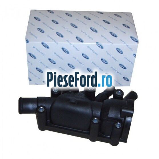 Carcasa termostat pe bloc motor Ford Ka 1996-2008 1.3 i 49 cp JJD, JJF, JJG, JJH, JJL benzina