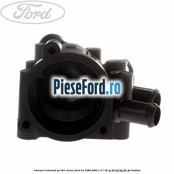 Carcasa termostat pe bloc motor Ford Ka 1996-2008 1.3 i 49 cp JJD, JJF, JJG, JJH, JJL benzina