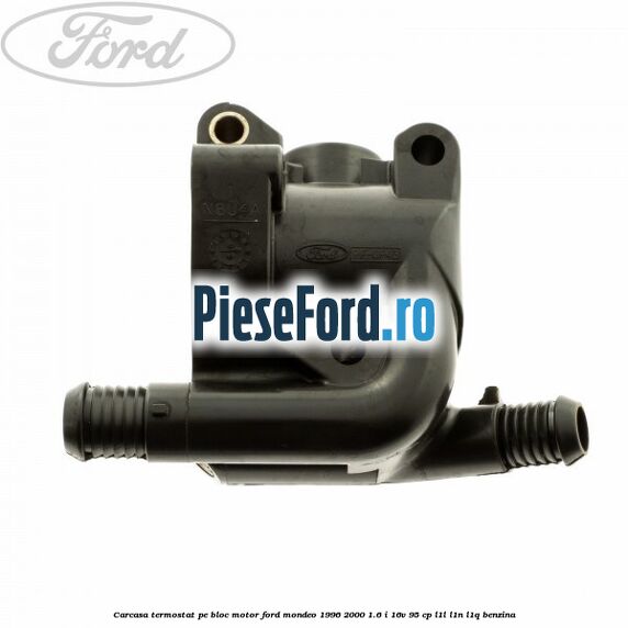 Carcasa termostat pe bloc motor Ford Mondeo 1996-2000 1.6 i 16V 95 cp L1L, L1N, L1Q benzina