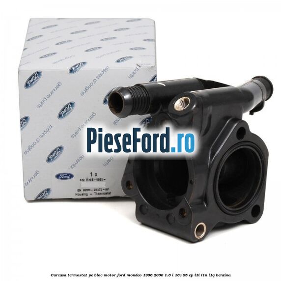 Carcasa termostat pe bloc motor Ford Mondeo 1996-2000 1.6 i 16V 95 cp L1L, L1N, L1Q benzina