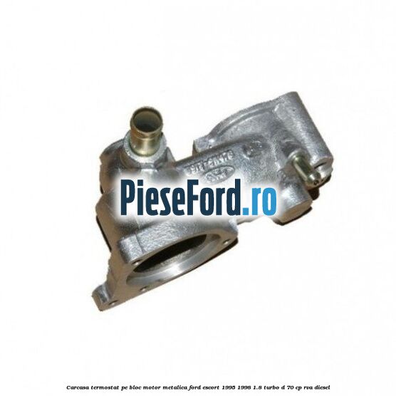 Carcasa termostat pe bloc motor, metalica Ford Escort 1995-1998 1.8 Turbo D 70 cp RVA diesel