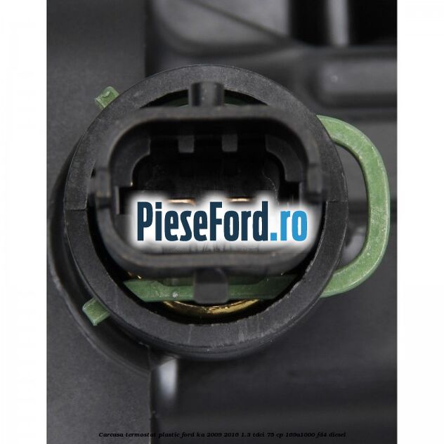 Carcasa termostat plastic Ford Ka 2009-2016 1.3 TDCi 75 cp 169A1000, FD4 diesel