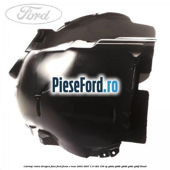 Carenaj roata dreapta fata Ford Focus C-Max 2003-2007 1.6 TDCi 109 cp G8DA, G8DB, G8DD, G8DE, G8DF diesel