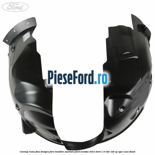 Carenaj roata fata dreapta fara incalzire auxiliara Ford Mondeo 2014-2018 1.5 TDCi 120 cp UGCC, XUCA diesel