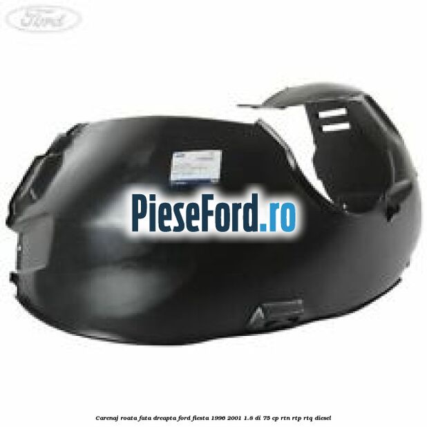 Carenaj roata fata dreapta Ford Fiesta 1996-2001 1.8 DI 75 cp RTN, RTP, RTQ diesel