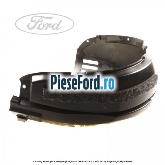 Carenaj roata fata dreapta Ford Fiesta 2008-2012 1.6 TDCi 90 cp Carenaj roata fata dreapta Ford Fiesta 2008-2012 1.6 TDCi 90 cp HHJC, HHJD, HHJE diesel