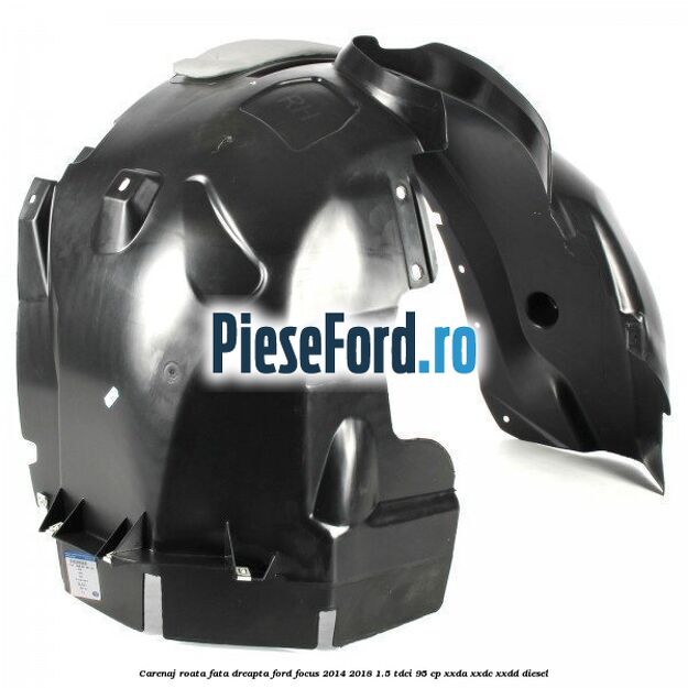 Carenaj roata fata dreapta Ford Focus 2014-2018 1.5 TDCi 95 cp XXDA, XXDC, XXDD diesel