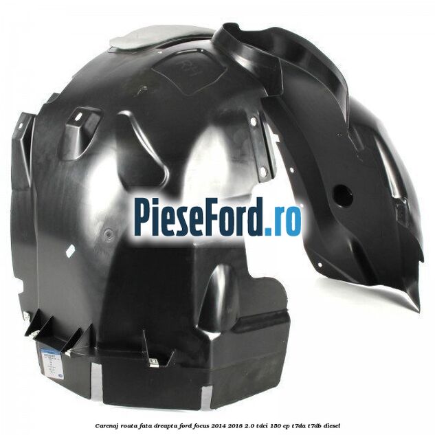 Carenaj roata fata dreapta Ford Focus 2014-2018 2.0 TDCi 150 cp T7DA, T7DB diesel