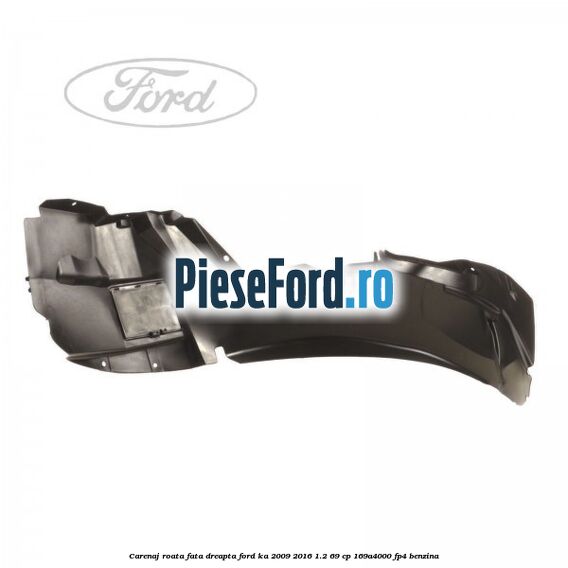 Carenaj roata fata dreapta Ford Ka 2009-2016 1.2 69 cp 169A4000, FP4 benzina