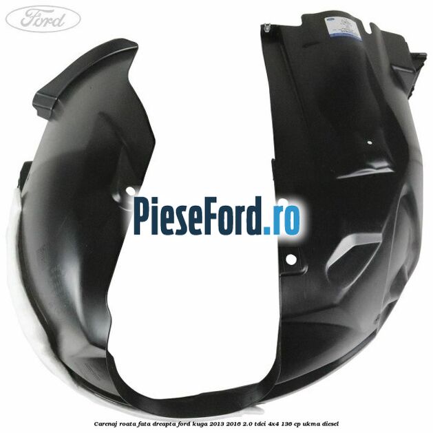 Carenaj roata fata dreapta Ford Kuga 2013-2016 2.0 TDCi 4x4 136 cp Carenaj roata fata dreapta Ford Kuga 2013-2016 2.0 TDCi 4x4 136 cp UKMA diesel