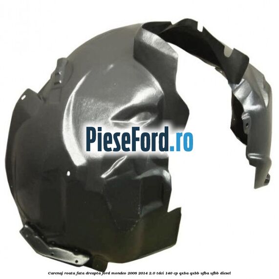 Carenaj roata fata dreapta Ford Mondeo 2008-2014 2.0 TDCi 140 cp QXBA, QXBB, UFBA, UFBB diesel