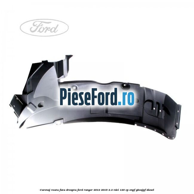 Carenaj roata fata dreapta Ford Ranger 2012-2015 2.2 TDCi 120 cp ENPF, GBVAJPF diesel