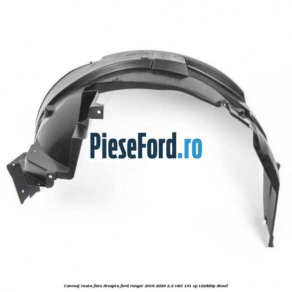 Carenaj roata fata dreapta Ford Ranger 2016-2020 2.2 TDCi 131 cp T22DD0P diesel