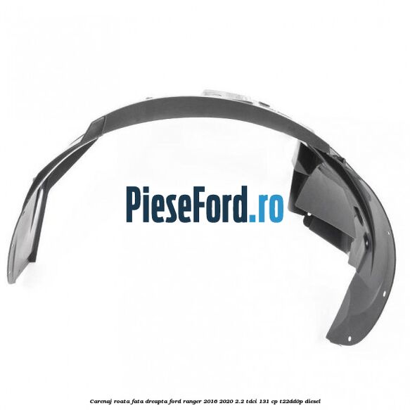Carenaj roata fata dreapta Ford Ranger 2016-2020 2.2 TDCi 131 cp T22DD0P diesel