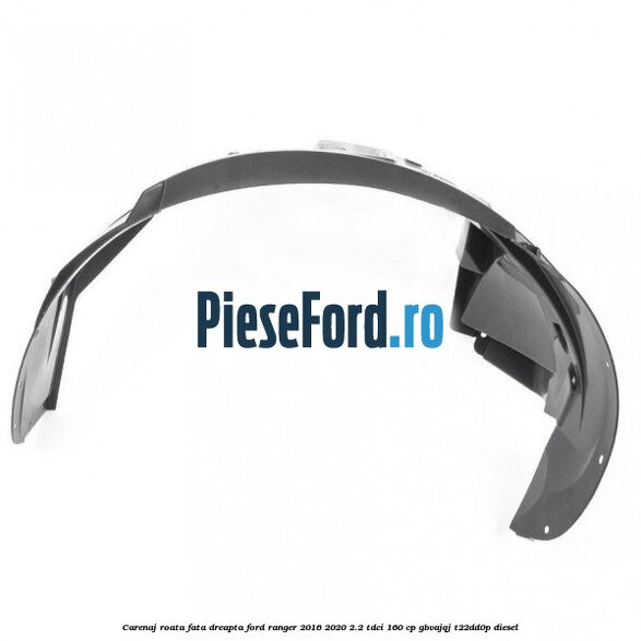 Carenaj roata fata dreapta Ford Ranger 2016-2020 2.2 TDCi 160 cp GBVAJQJ, T22DD0P diesel