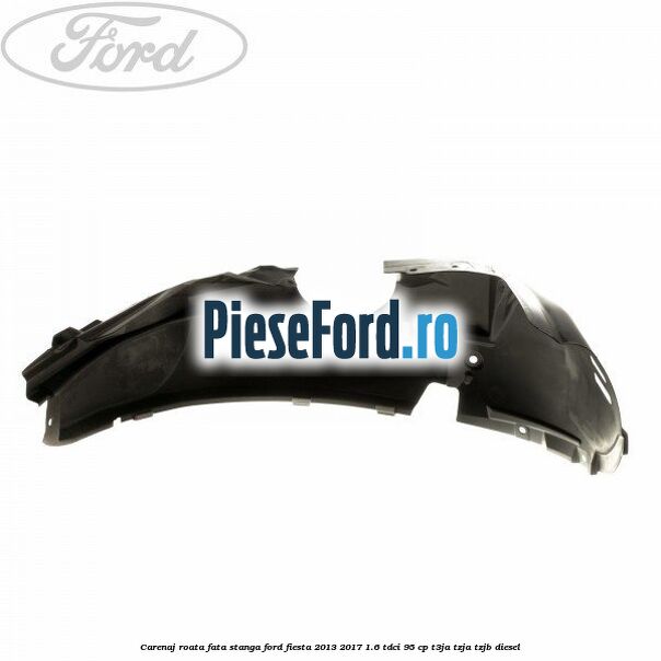 Carenaj roata fata stanga Ford Fiesta 2013-2017 1.6 TDCi 95 cp T3JA, TZJA, TZJB diesel