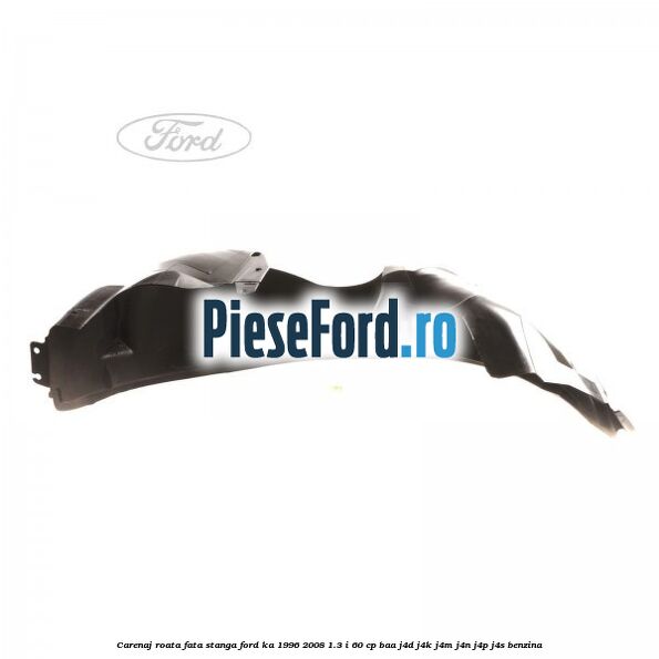 Carenaj roata fata stanga Ford Ka 1996-2008 1.3 i 60 cp BAA, J4D, J4K, J4M, J4N, J4P, J4S benzina