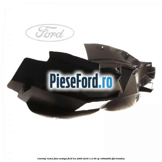 Carenaj roata fata stanga Ford Ka 2009-2016 1.2 69 cp 169A4000, FP4 benzina